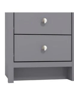 GFW Arianna 3 Drawer Bedside Chest - Grey -FurniHaven Shop VO4OZ SQ6 0000000005 GREY SLd2