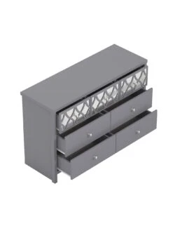 GFW Arianna 3 + 4 Chest Of Drawers -FurniHaven Shop VO4P1 SQ4 0000000005 GREY SLd