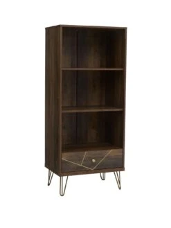 Premier Housewares Flori Bookcase -FurniHaven Shop VO7KX SQ3 0000000143 BROWN SLa