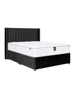 Airsprung Galleria 3000 Pocket Memory Divan -FurniHaven Shop VO8CO SQ3 0000000004 BLACK SLd