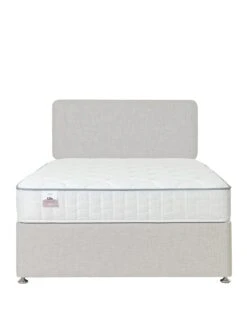 Airsprung Lila Memory Divan -FurniHaven Shop VO8EU SQ2 0000000215 LIGHT GREY SLf