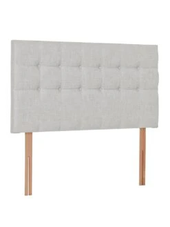 Airsprung Buttoned Headboard -FurniHaven Shop VO8EV SQ3 0000000215 LIGHT GREY SLa