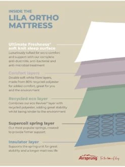 Airsprung Lila Ortho Mattress 15 Airsprung Lila Ortho Mattress -FurniHaven Shop VO8FU SQ7 0000000013 WHITE DGy