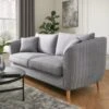 Very Home Enzo 2 Seater Fabric Sofa -FurniHaven Shop VOOL3 SQ1 0000000005 GREY RSr