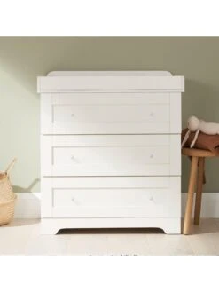 Tutti Bambini Rio 5 Piece Furniture Se- White (Cot Bed, Cot Top Changer, Sprung Mattress, Chest Changer, Wardrobe) -FurniHaven Shop VQ2V6 SQ5 0000000013 WHITE SLd1