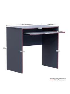 Vida Designs Huby Desk -FurniHaven Shop VR61R SQ7 0000000005 GREY DGy