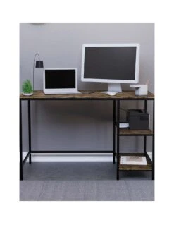 Vida Designs Brooklyn Desk 11 Vida Designs Brooklyn Desk -FurniHaven Shop VR61U SQ3 0000001206 DARK WOOD SLa