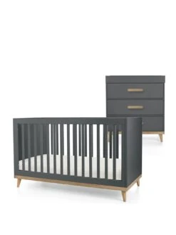 Mamas & Papas Austwick 2 Piece Furniture Set- Anthracite -FurniHaven Shop VRCVA SQ2 0000000243 ANTHRACITE SLf
