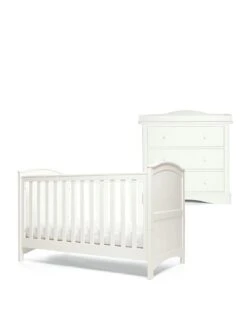 Mamas & Papas Flyn 2 Piece Furniture Set- White -FurniHaven Shop VRCVC SQ2 0000000013 WHITE SLf