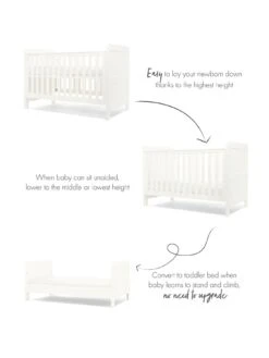Mamas & Papas Hampden 2 Piece Furniture Set- White -FurniHaven Shop VRCVD SQ3 0000000013 WHITE SLa