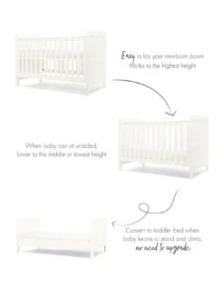 Mamas & Papas Hampden 3 Piece Furniture Range- White 10 Mamas & Papas Hampden 3 Piece Furniture Range- White -FurniHaven Shop VRCVF SQ4 0000000013 WHITE SLd