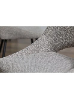 Julian Bowen Iris Set Of 2 Boucle Dining Chairs -FurniHaven Shop VRRLB SQ4 0000000005 GREY SLd