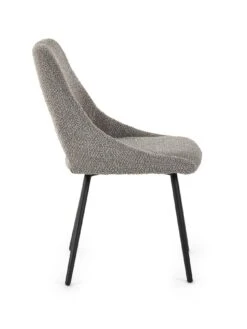 Julian Bowen Iris Set Of 2 Boucle Dining Chairs -FurniHaven Shop VRRLB SQ5 0000000005 GREY SLd1
