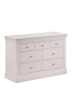 Julian Bowen Clermont 4+3 Drawer Chest 9 Julian Bowen Clermont 4+3 Drawer Chest -FurniHaven Shop VRRMC SQ3 0000000215 LIGHT GREY SLa