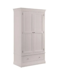 Julian Bowen Clermont 2 Door 1 Drawer Wardrobe -FurniHaven Shop VRRMD SQ3 0000000215 LIGHT GREY SLa