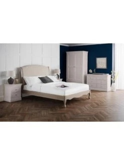 Julian Bowen Clermont 2 Door 1 Drawer Wardrobe -FurniHaven Shop VRRMD SQ4 0000000215 LIGHT GREY SLd