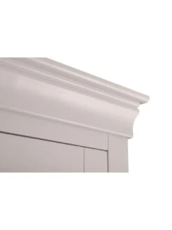 Julian Bowen Clermont 2 Door 1 Drawer Wardrobe -FurniHaven Shop VRRMD SQ5 0000000215 LIGHT GREY SLd1
