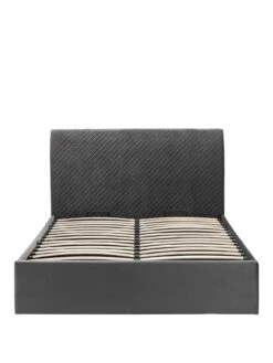 Julian Bowen Sanderson Double Diamond Quilted Ottoman Bed -FurniHaven Shop VRRO6 SQ2 0000000005 GREY SLf