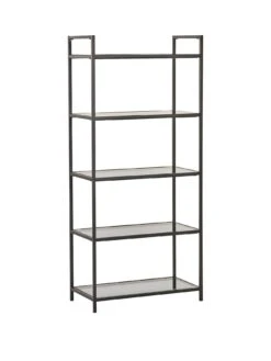 Julian Bowen Chicago Tall Bookcase -FurniHaven Shop VRROF SQ3 0000000004 BLACK SLa
