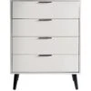 Julian Bowen Alba 4 Drawer Wide Chest -FurniHaven Shop VRRP6 SQ2 0000000005 GREY SLf
