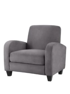 Julian Bowen Vivo Chair In Dusk Grey Chenille -FurniHaven Shop VRRRE SQ2 0000000005 GREY SLf