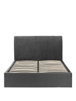 Julian Bowen Sanderson King Diamond Quilted Ottoman Bed -FurniHaven Shop VRRSM SQ2 0000000005 GREY SLf