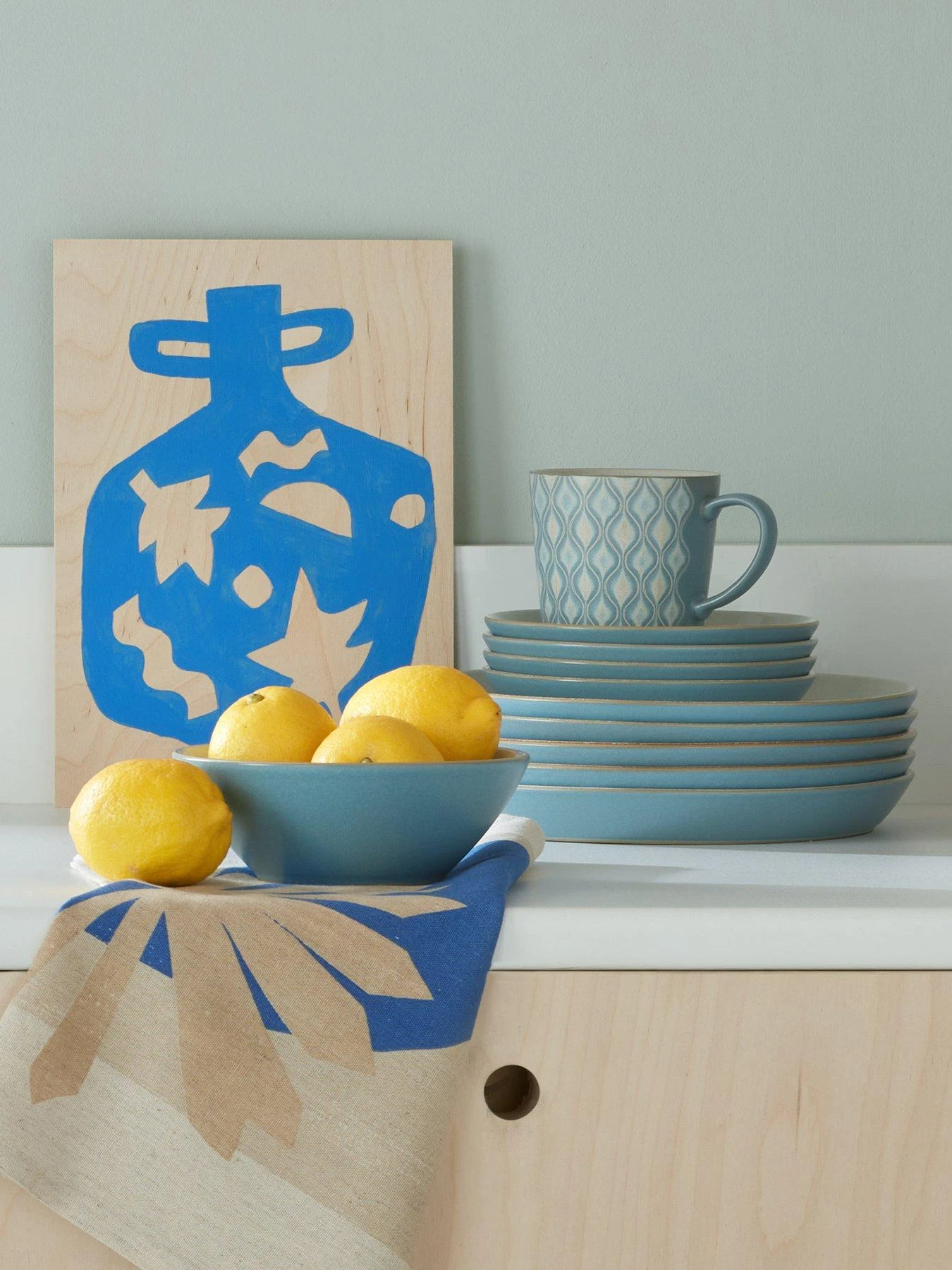 Denby Impression 12-Piece Tableware Set In Blue 7 Denby Impression 12-Piece Tableware Set In Blue - Image 5