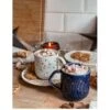 Denby Porcelain Stars Mugs In Blue – Set Of 2