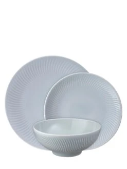 Denby Porcelain Arc 12-Piece Tableware Set In Grey -FurniHaven Shop VS57O SQ5 0000000088 NO COLOR SLd3