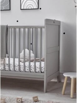 Silver Cross Devon 2 Piece Nursery Furniture Set- Grey -FurniHaven Shop VS7HZ SQ5 0000000005 GREY SLd1