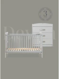 Silver Cross Devon 2 Piece Nursery Furniture Set- Grey -FurniHaven Shop VS7HZ SQ6 0000000005 GREY SLd2