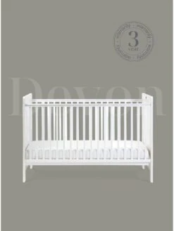 Silver Cross Devon 2 Piece Nursery Furniture Set- White -FurniHaven Shop VS7I0 SQ6 0000000013 WHITE SLd2